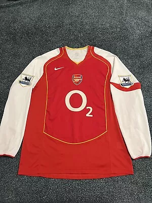 Arsenal 2004/2005 Long Sleeve Van Persie Sz L • $400
