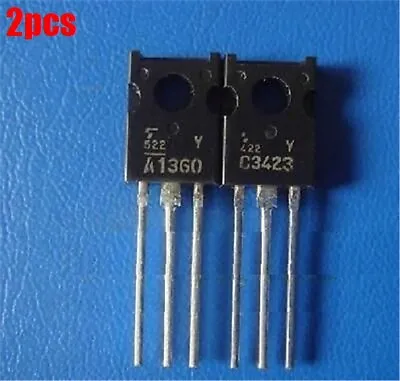 2 Pair 2SC3423-Y/2SA1360-Y A1360 C3423 Toshiba Audio Transistor Gc • $1.49