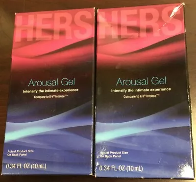 [2 PACK] New Hers Arousal Gel Compare To KY Intense .34 Fl Oz Each • $16.50