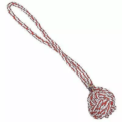 DOG TOY BULK LOTS TOUGH DOG ROPE 15  Red & White Monkey Fist Knot Tug Fetch Chew • $12.89