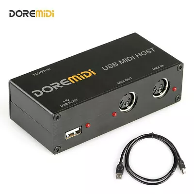 DOREMiDi USB MIDI Host Box MIDI Host USB To MIDI Converter • $46.50