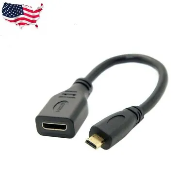 Micro Hdmi Type D Male To Hdmi Type A Female Cable Adapter Converter Connector • $3.99