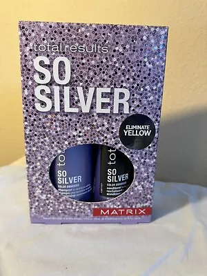 Matrix Total Results So Silver Shampoo & Conditioner 10.1 Oz Set W/Box Free Ship • $29.99