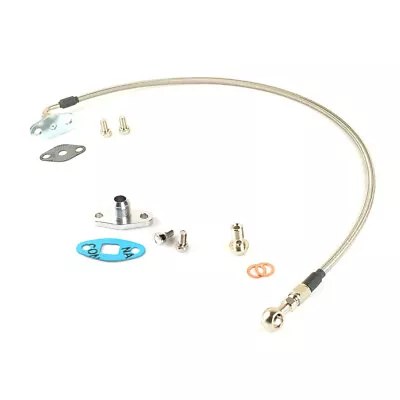 27.5  Oil Feed Line W/10AN Flange For TOYOTA 1JZ 2JZ Holset HX35 HX40 HX50 HX55 • $58.25