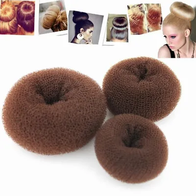 3pc Magic Blonde Donut Women Hair Ring Bun Former Shaper Hair Styler Maker Tools • $5.99