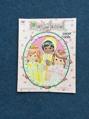 Vintage Rosebud Mattel RARE Paper Doll Book 1982-1 NEW Whitman Baby Barbie Uncut • $37.53