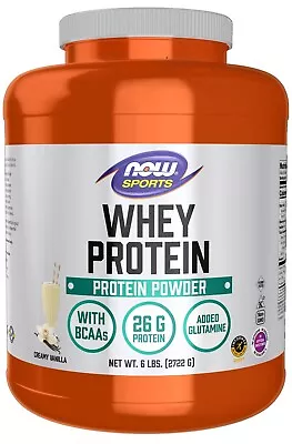 NOW Sports Whey 26g Protein Powder 6lbs (Creamy Vanilla) • $69.99