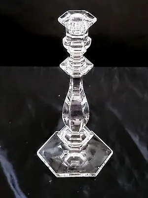 VAL ST LAMBERT Lafayette CRYSTAL CANDLESTICK HOLDER 9.5  • $49