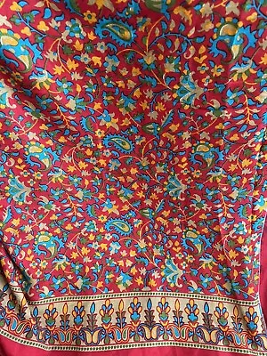 Saree Sari Indian Pakistani New Designer Bollywood Party Kashmiri Kani Print • $35