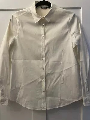 Massimo Dutti Women's White Shirt • $14.25