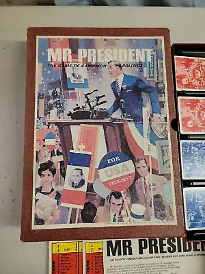 1971 Mr President The Game Of Campaign Politics Bookshelf Board Game Complete 3M • $46.99