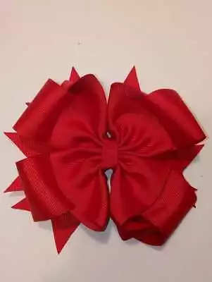 $6.99 • Buy 5.5  Hair Bows For Toddlers/Girls RED