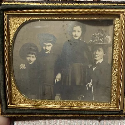 Young Family Portrait Daguerreotype Photograph • $25