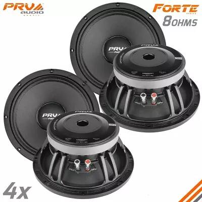 4x PRV Audio 10MB800FT Midbass Speakers FORTE Car PRO Audio 10  8 Ohms 800 Watts • $479.64