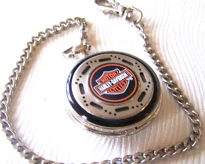 Franklin Mint Harley-Davidson Heritage Softail Pocket Watch New Battery Nice 1 • $69.99