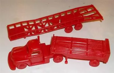 Vintage 1960s Marx Cape Kennedy Playset Oxygen Trailer Truck & Rocket Trailer • $28.99