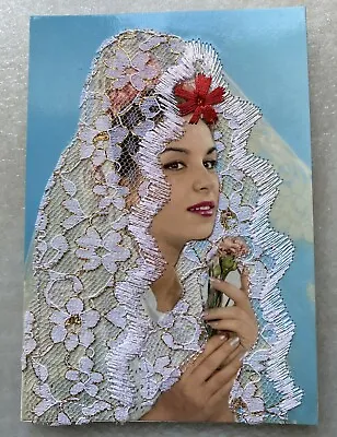 £0.99 • Buy Vintage Spanish Embroidered Postcard-1970's