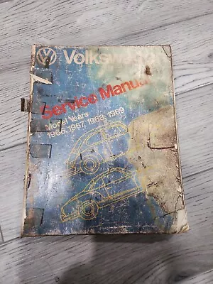 Very Used 1966 1969 VW Beetle Karmann Ghia Official Service Repair Shop Manual • $20.65