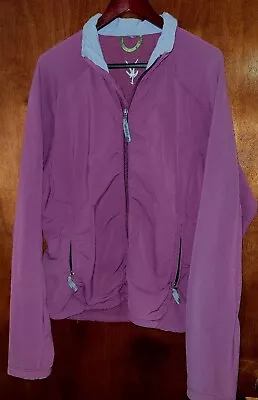 Ibex Climawool Jacket Womens Large Purple Merino Wool Full Zip Outdoor Casual  • $30