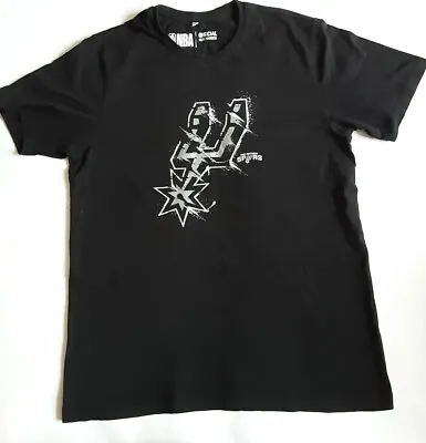 £9.99 • Buy San Antonio Spurs T Shirt Black Medium NBA Basketball Black