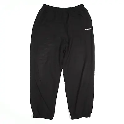 REEBOK Mens Sports Track Pants Black Regular Straight XL W32 L30 • £17.99