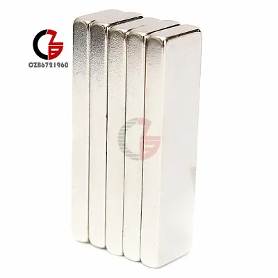 £8.38 • Buy 10PCS Big Strong Block Bar Fridge Magnets 40x10x4mm Rare Earth Neodymium N52