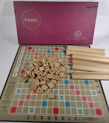 1955 SCRABBLE Board Game Selchow & Righter Complete Vintage Used See Pictures! • $15