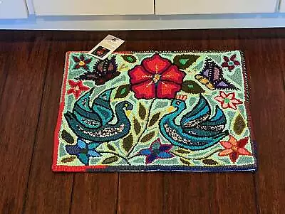 Mayan Art Textile Wall Hanging Cool Hooked Rug Vibrant Tapestry Handmade • $183.20