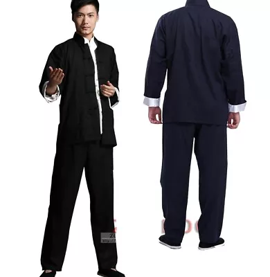 Bruce Lee Chinese Kung Fu Wing Chun Tai Chi Costume Suits Martial Arts Uniforms • $79.19