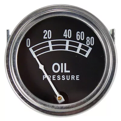 506902M92 Universal Oil Pressure Gauge 0-80 PSI-Fits Massey Ferguson TE20 TO20 • $32.99