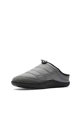 Mens Clarks 'Pilton Mule Slip On Mule Slippers - Dark Grey Uk Size 11 G / Eu 46 • £32.99