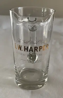 Vintage I.W. Harper Gold Medal Kentucky Straight Bourbon Clear Glass Pitcher • $25