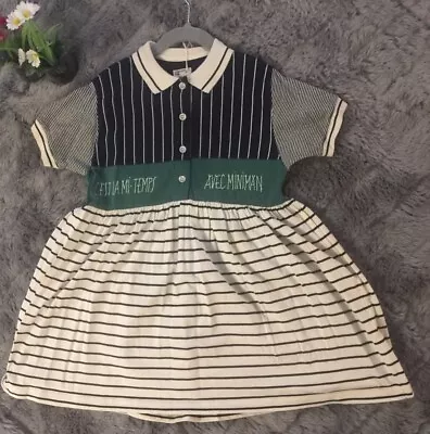 Was £35-60 Miniman French Designer Girls Cotton Dress 2 Years. New. • £6.50