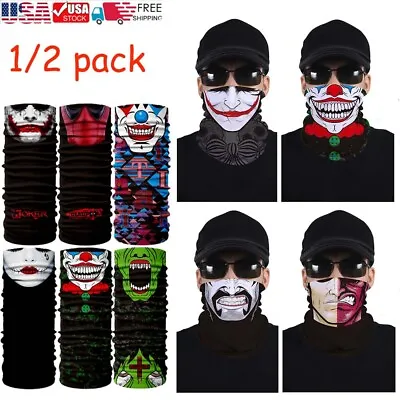 Balaclava Neck Gaiter Bandana Sun Scarf Tube Half Face Mask Skull Cover Headwear • $6.99