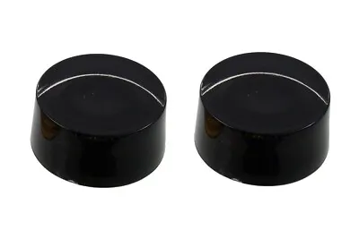 NEW - Set Of 2 Vintage Style Speed Knobs For Guitar No Numbers - BLACK • $9.69