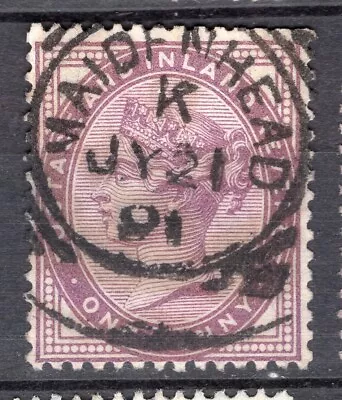 GB QV 1d Lilac With Maidenhead 1891 Postmark • £1.50