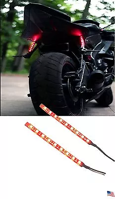 Motorcycle LED License Brake Tail Light Turn Signals For Bobber Cafe Racer ATV • $19.95