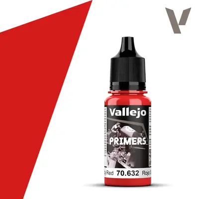 Vallejo Surface Primer 70.632 Bloody Red 18ml Bottle NEW • $4.09