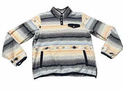 Cinch Southwest Aztec Print Fleece 1/4 Snap Pullover Sweater Western Size XL • $25