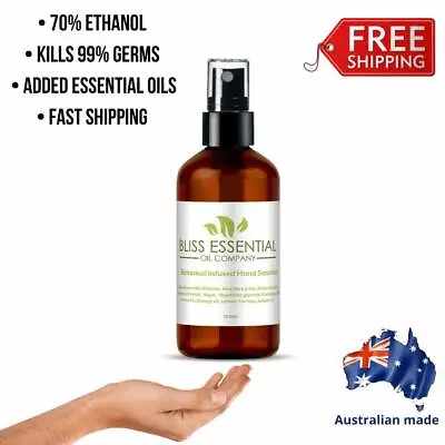 Sanitiser Spray | 70% Ethanol | Australian Made | Essential Oils | Free Shipping • $17.65
