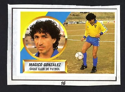Jorge Magico Gonzalez #16 Cadiz Cf 1988-89 Card Liga Este Panini 88/89 Recovered • $100