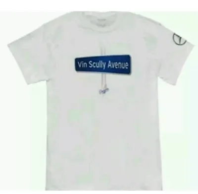 2016 NEW Dodgers Vin Scully Avenue Ave  T-Shirt SGA 5/10/16 Size Medium • $9.99