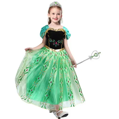 Girls Baby Kids Fancy Dress Princess Tulle Costume Halloween Wedding Dresses Up • £9.99
