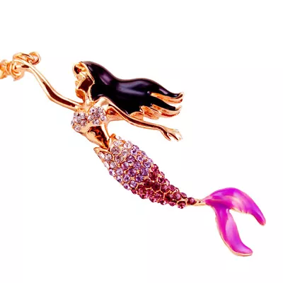 1PChanging Pendant Keychains Backpack Mermaid Rhinestone Keychain Mermaid • $6.93