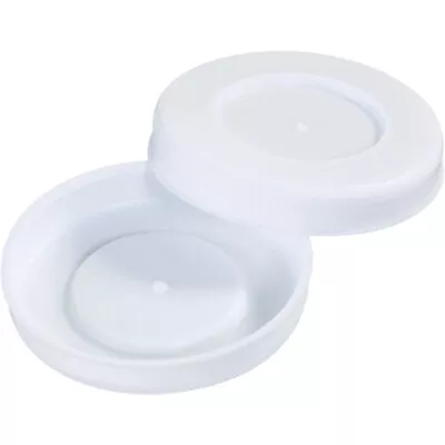 100 White Plastic End Caps For 2.5  Mailing Tubes Secure Shipping • $38.73