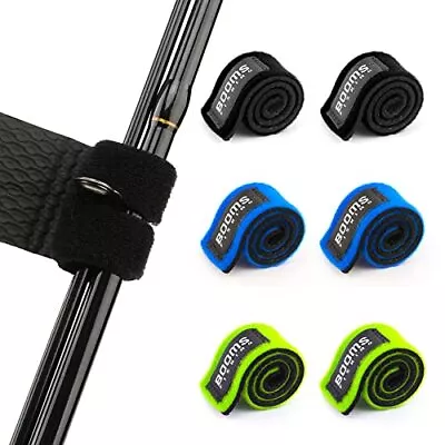  RS3 Fishing Rod Wrap Pole Straps， Hook & Loop Fishing D: Multicolor_9.6 _6pack • $16.24