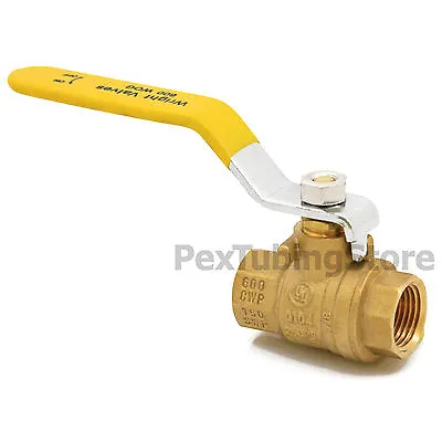 3/8  NPT Brass Ball Valve Full Port Shut-Off Valves UL CSA FM 600psi WOG • $4.10