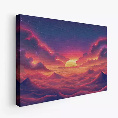 Space Time Scene Dreamscape Art 1 Horizontal Canvas Wall Art Prints Pictures • $58.99