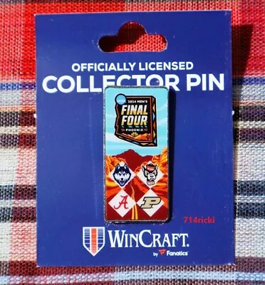 2024 NCAA Men's Final Four Phoenix Lapel Pin UConn Alabama NC State Purdue • $19.99