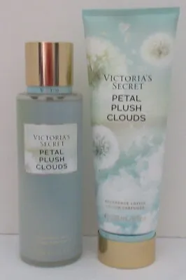 Victoria's Secret Fragrance Mist & Lotion Set 2 PETAL PLUSH CLOUDS Peony Mimosa • $37.94